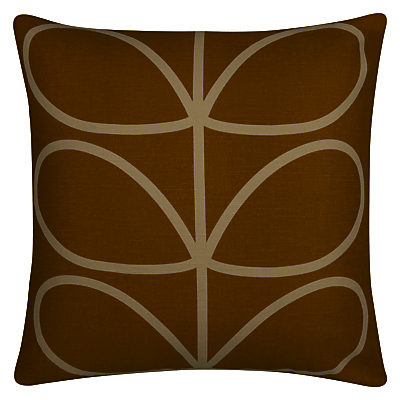 Orla Kiely Linear Stem Cushion, Sunflower Sunflower